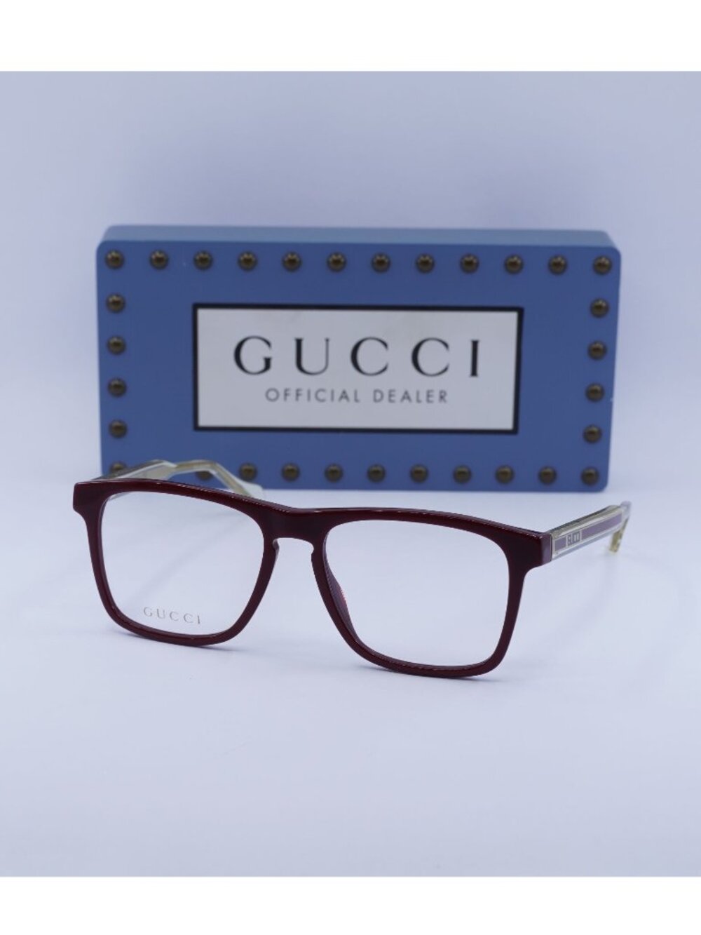 Gucci GG0561O 003 Rectangle Eyeglasses 54mm - Burgundy